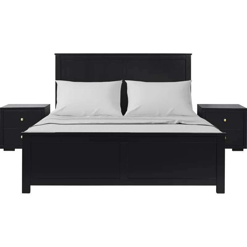 Winston Platform 3 Piece Bedroom Set with Panelled Headboard and Footboard