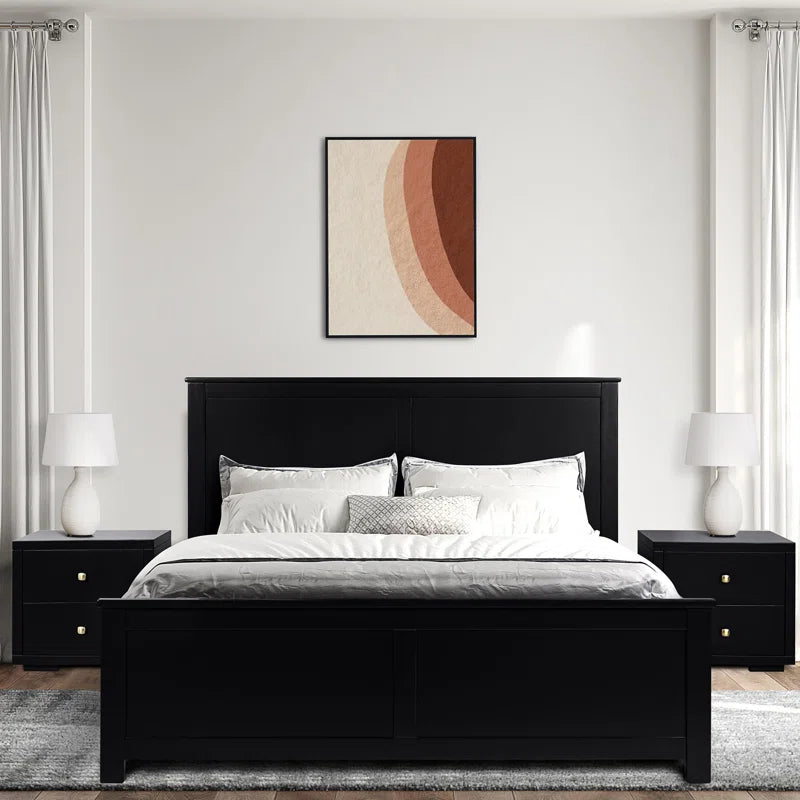 Winston Platform 3 Piece Bedroom Set with Panelled Headboard and Footboard