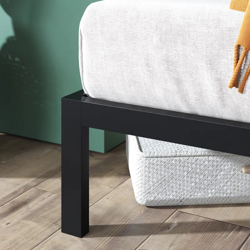 Santrell 14" Contemporary Modern Metal Platform Bed