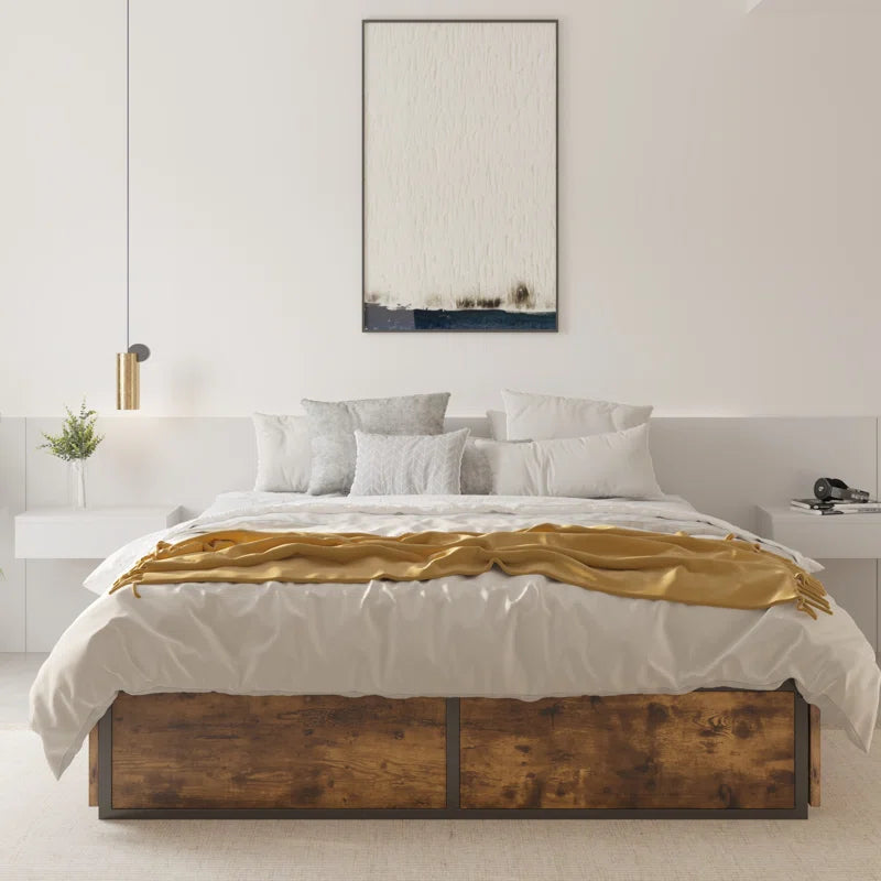 Julana Storage Platform Bed with 4 Drawers No Headboard