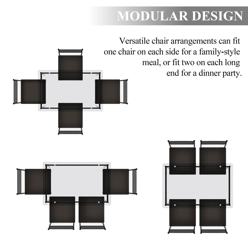 Izen 4 - Person Four Leg Dining Set