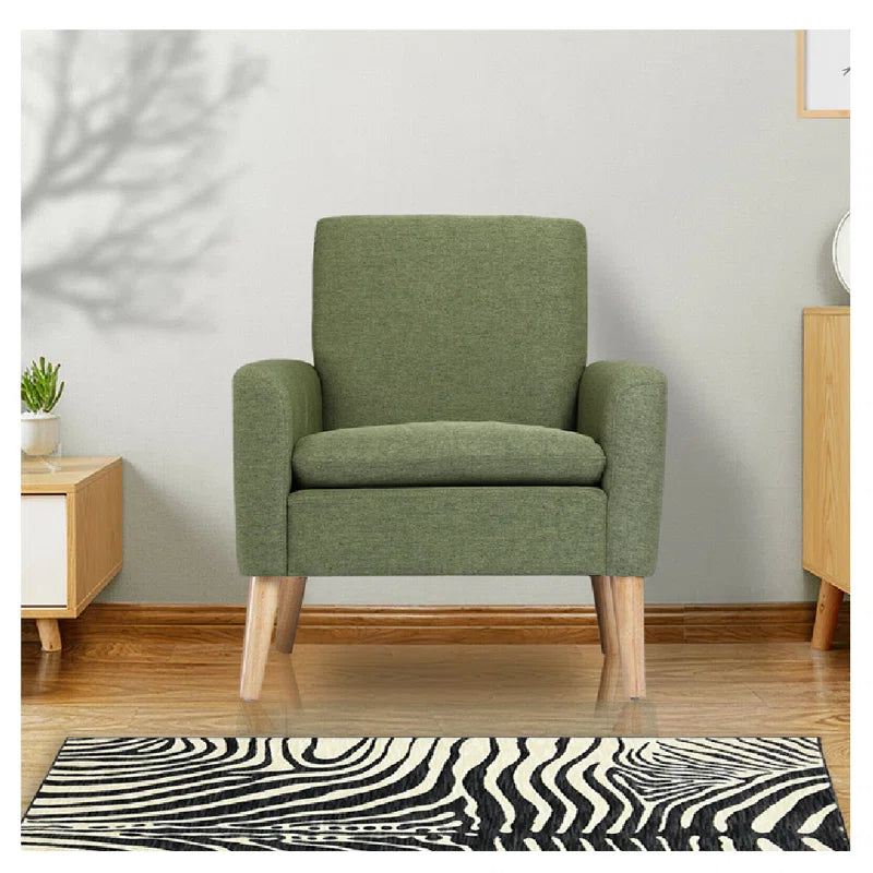 Cristyle 29'' Wide Upholstered Linen Arm Accent Chair