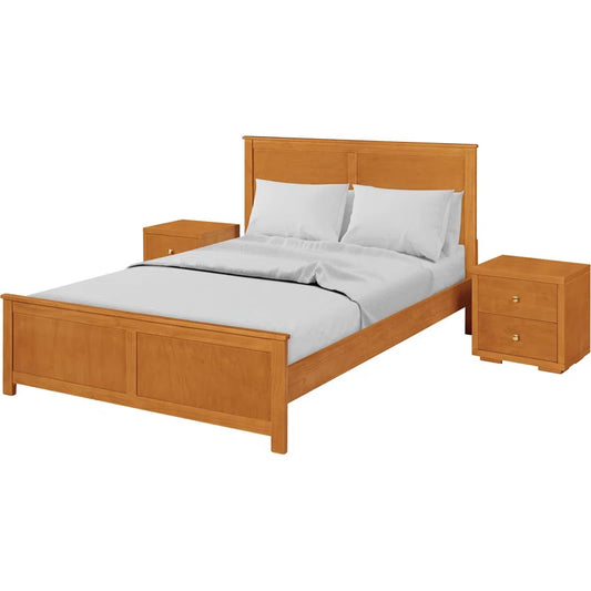 Winston Platform 3 Piece Bedroom Set with Panelled Headboard and Footboard