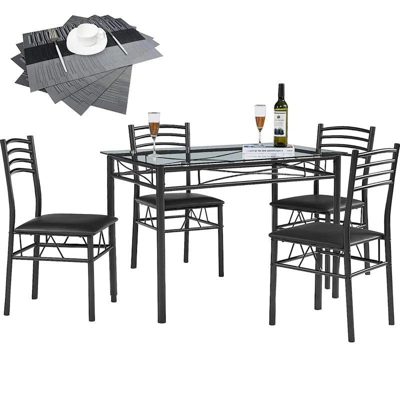 Izen 4 - Person Four Leg Dining Set